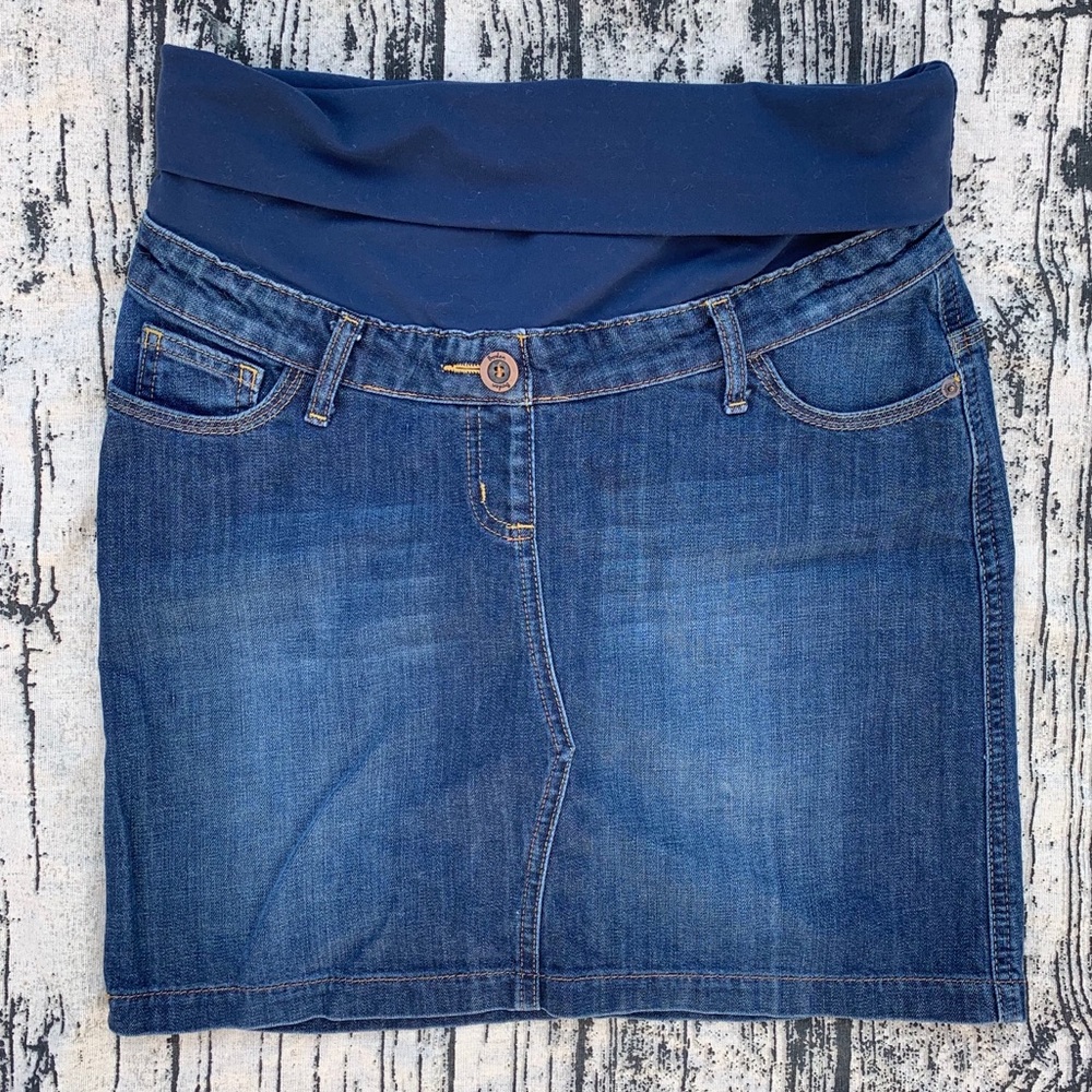Boden Maternity Jean Skirt